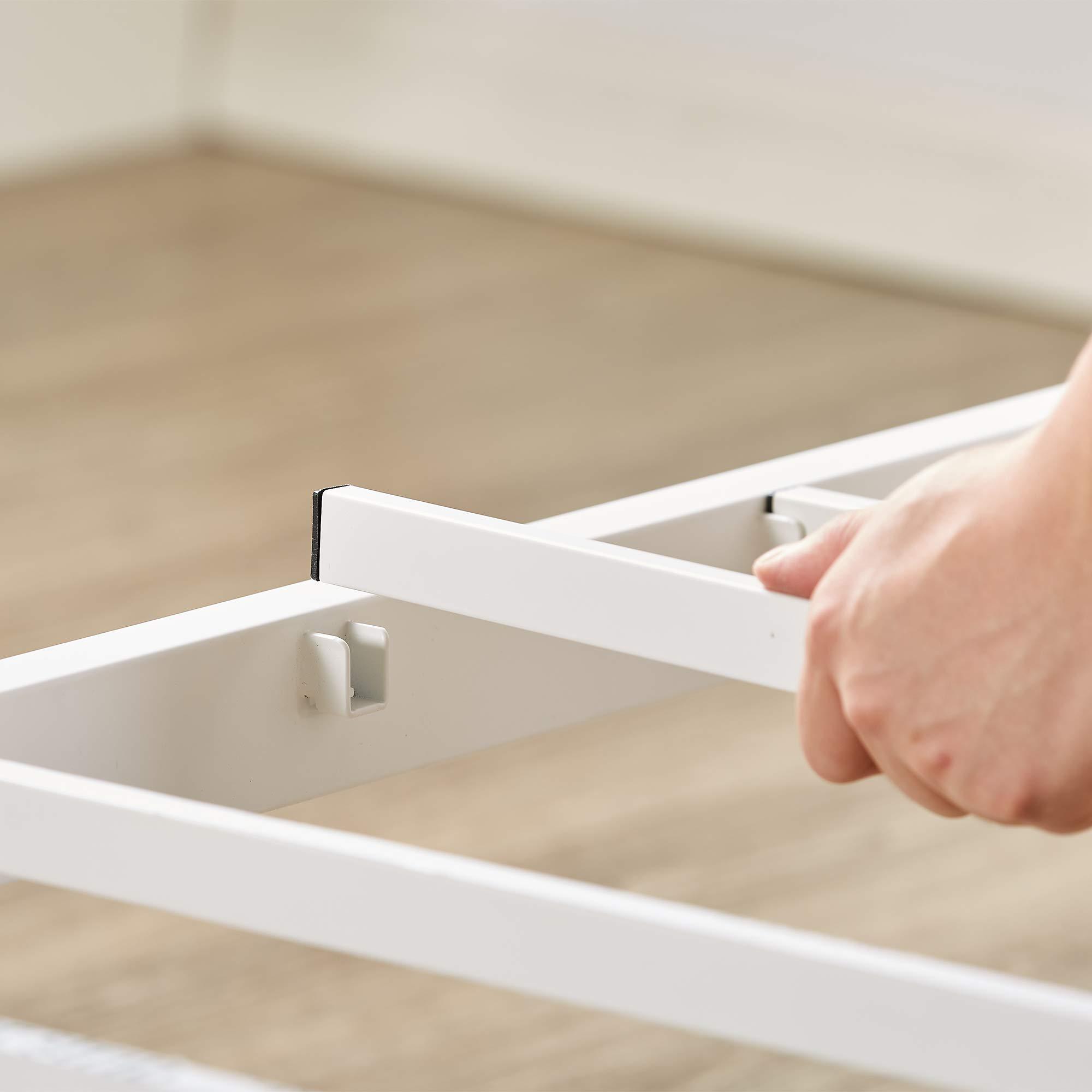 Zinus ZINUS Florence Full Panel Metal Platform Bed Frame / Mattress Foundation / No Box Spring Needed / Easy Assembly, White, Twin