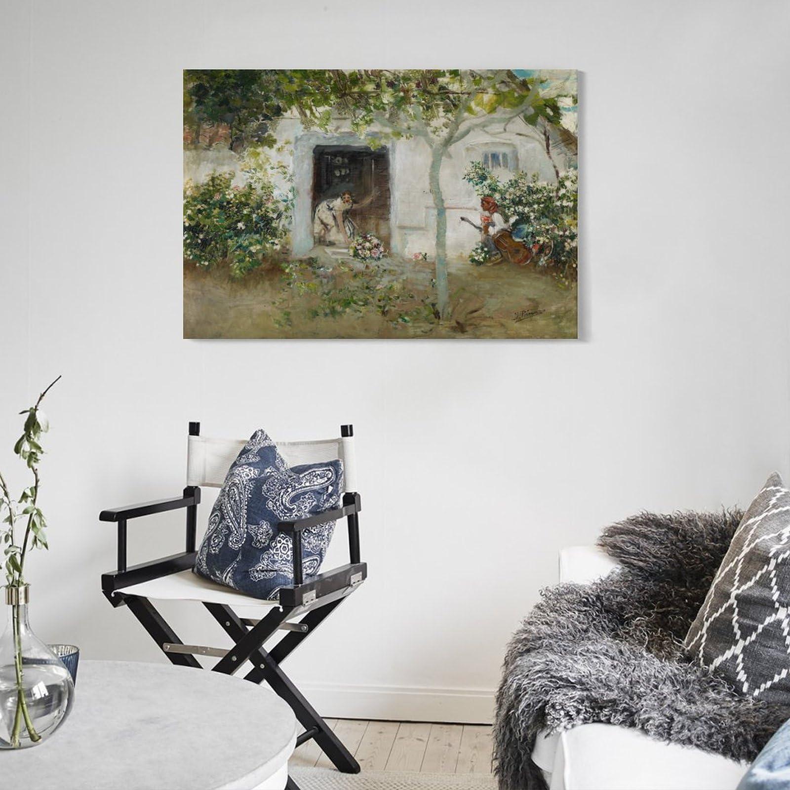 CUI HUA SHI CUI HUA SHI Ignacio Pinazo Camarlench Los Mayos Poster And Wall Art Picture Print Modern Family Bedroom Decor Posters 20x30inch(50x75cm)