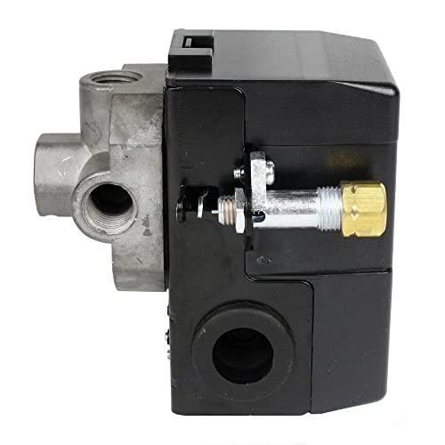 LEFOO Lefoo Quality Air Compressor Pressure Switch Control 95-125 PSI 4 Port w/Unloader LF10-4H-1-NPT1/4-95-125