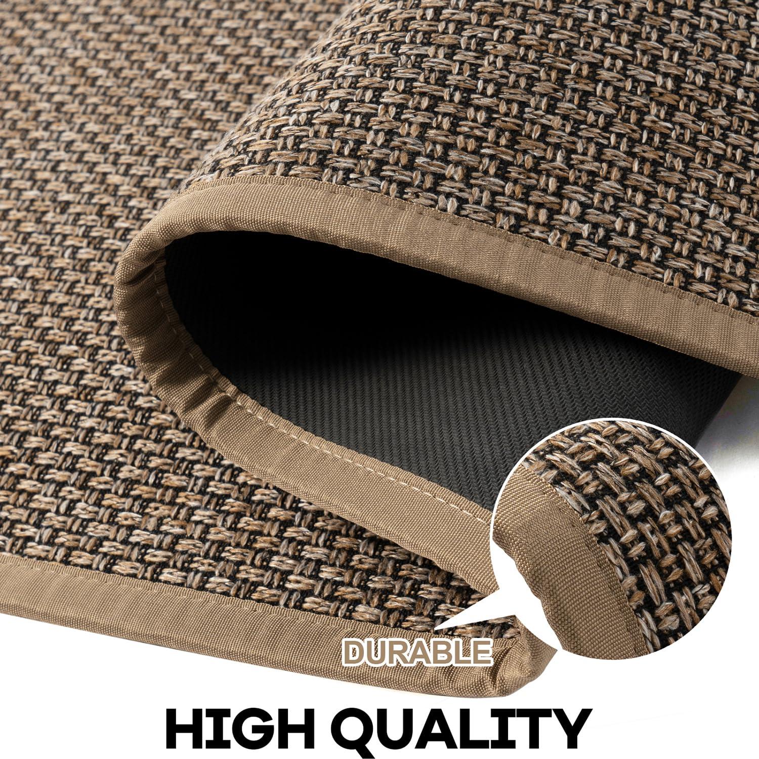 Hargiis Hargiis Kitchen Rug, Rubber Non Slip Kitchen Rugs Washable, Absorbent Runner Mat for Floor, Machine Washable Standing Mats for in Front of Sink, Door, Laundry, Entryway, Hallway (Brown, 36" 24")