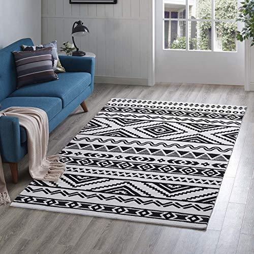 America Luxury - Rug Modern Contemporary Living Lounge Room Area Rug Floor Carpet, Style, Fabric, Multi White