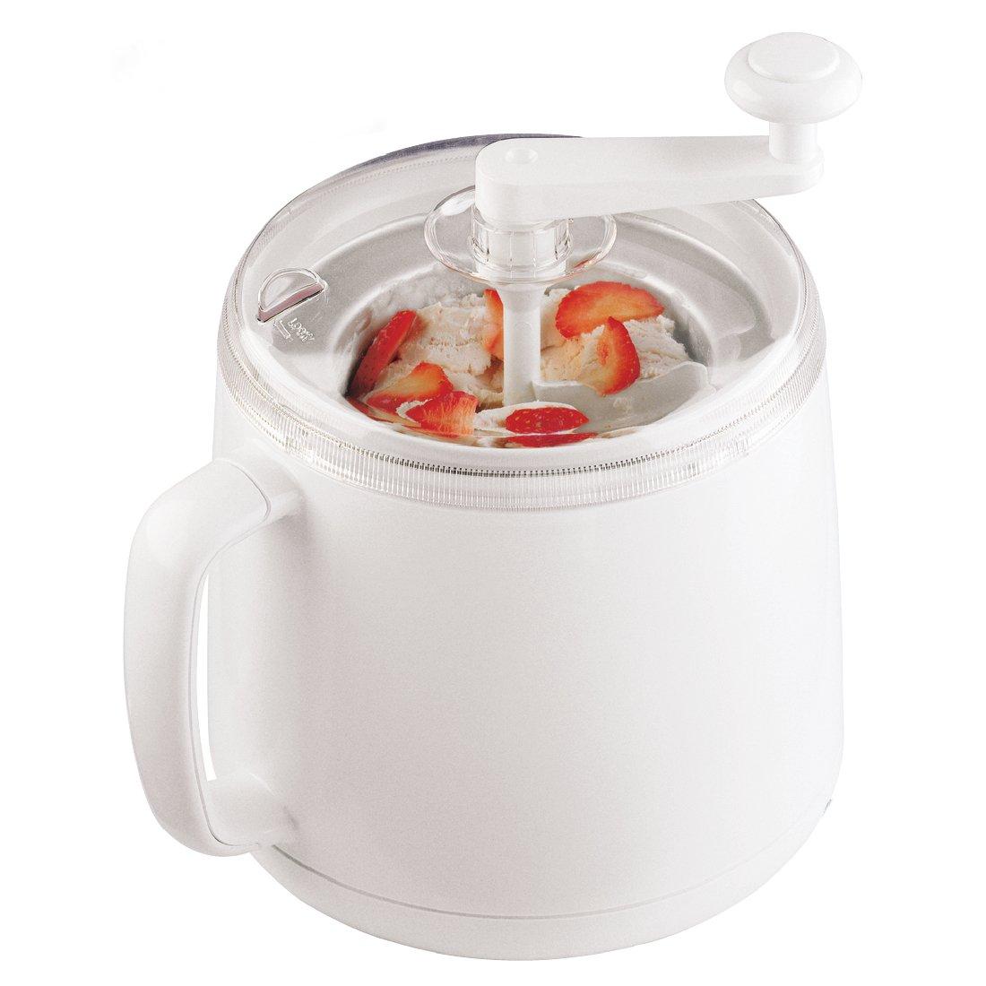 Cuisipro Donvier 837450 Manual Ice Cream Maker, 1-Quart, White