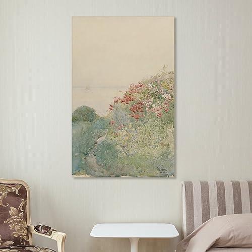 Generic Frederick Childe Hassam Field of Poppies Isles Of Shoals Painting On Canvas Wall Art Poster Scroll Picture Print Living Room Walls Decor Home Posters 20x30inch(50x75cm)
