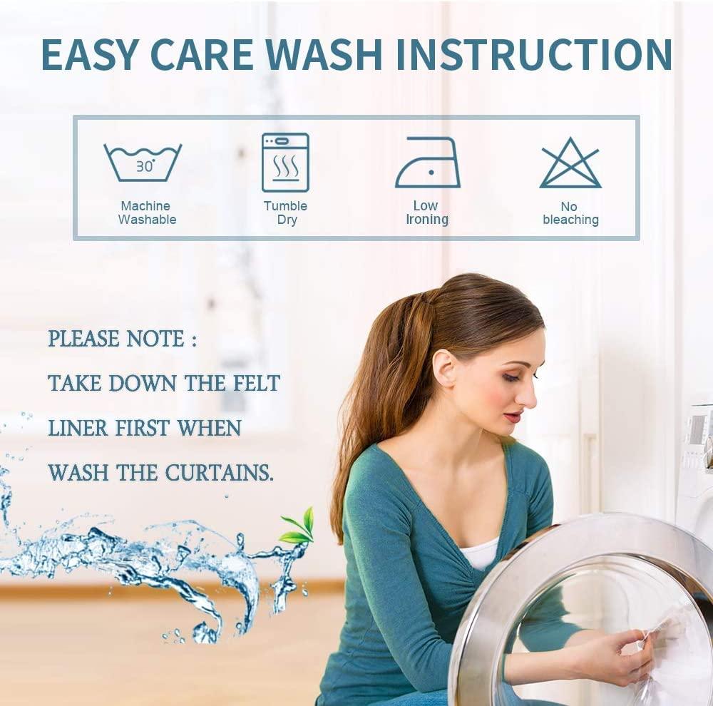 KGORGE KGORGE 4-in-1 Soundproof Anti Dust 100% Blackout Curtains with Melt-Blown Layer Noise Reducing Thermal Insulating Window Drapes for Bedroom Nursery, W 52 x L 84, Black, 2 Panels