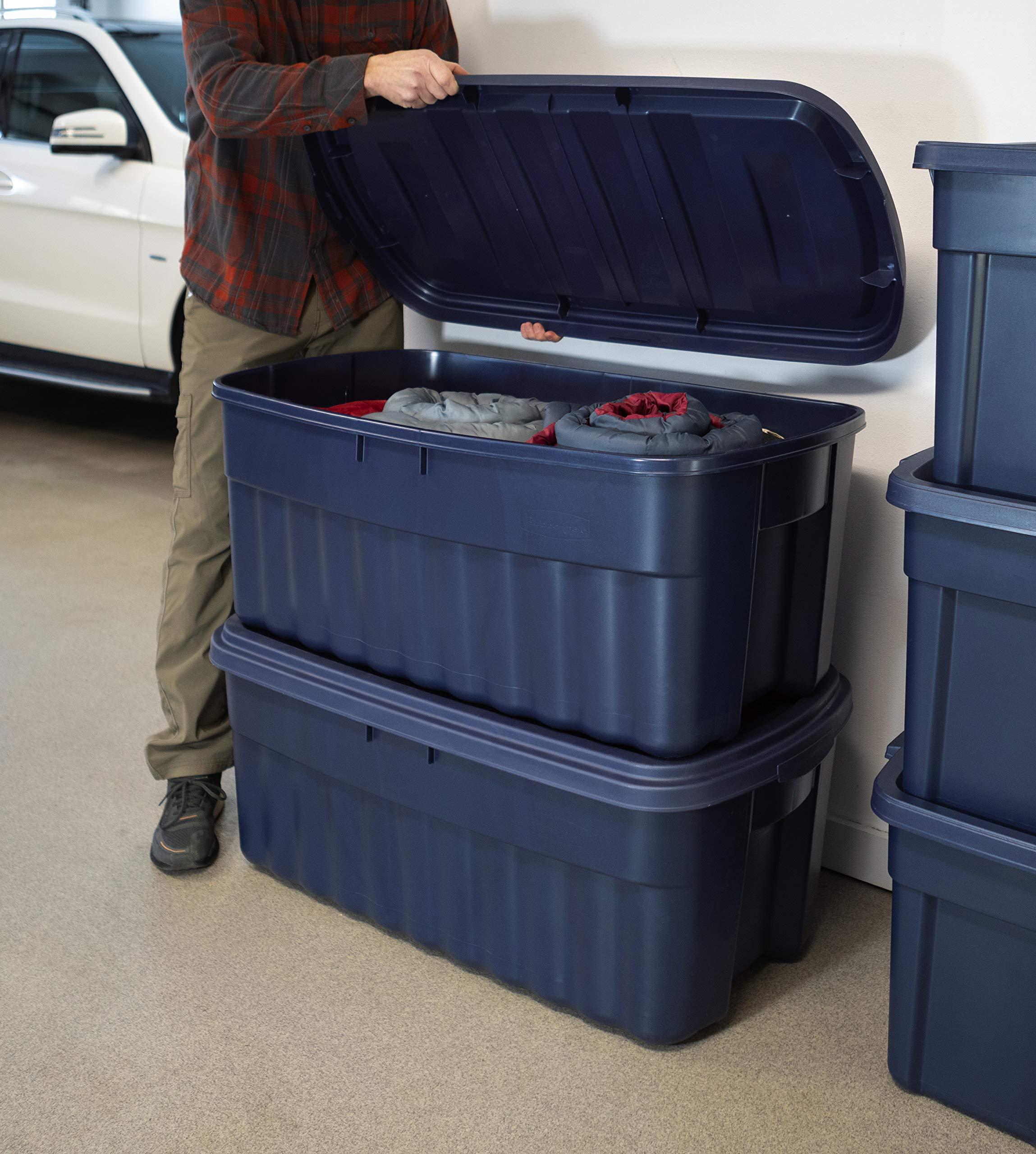 Rubbermaid Rubbermaid 50 Gallon Roughneck Storage Tote Durable, Reusable, Plastic Storage Bin