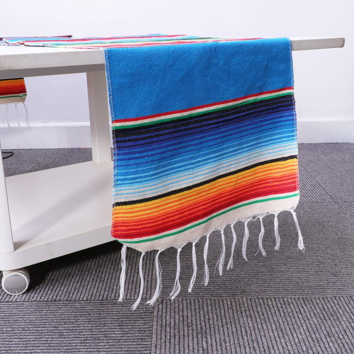 HAKIDZEL HAKIDZEL Mexican Table Decorations Dining Table Runner zarape Table Runners Custom Table Runner Outdoor Table Runner Serape Runner Mexican Blanket Table Runner Table Cloth Long Table Coffee