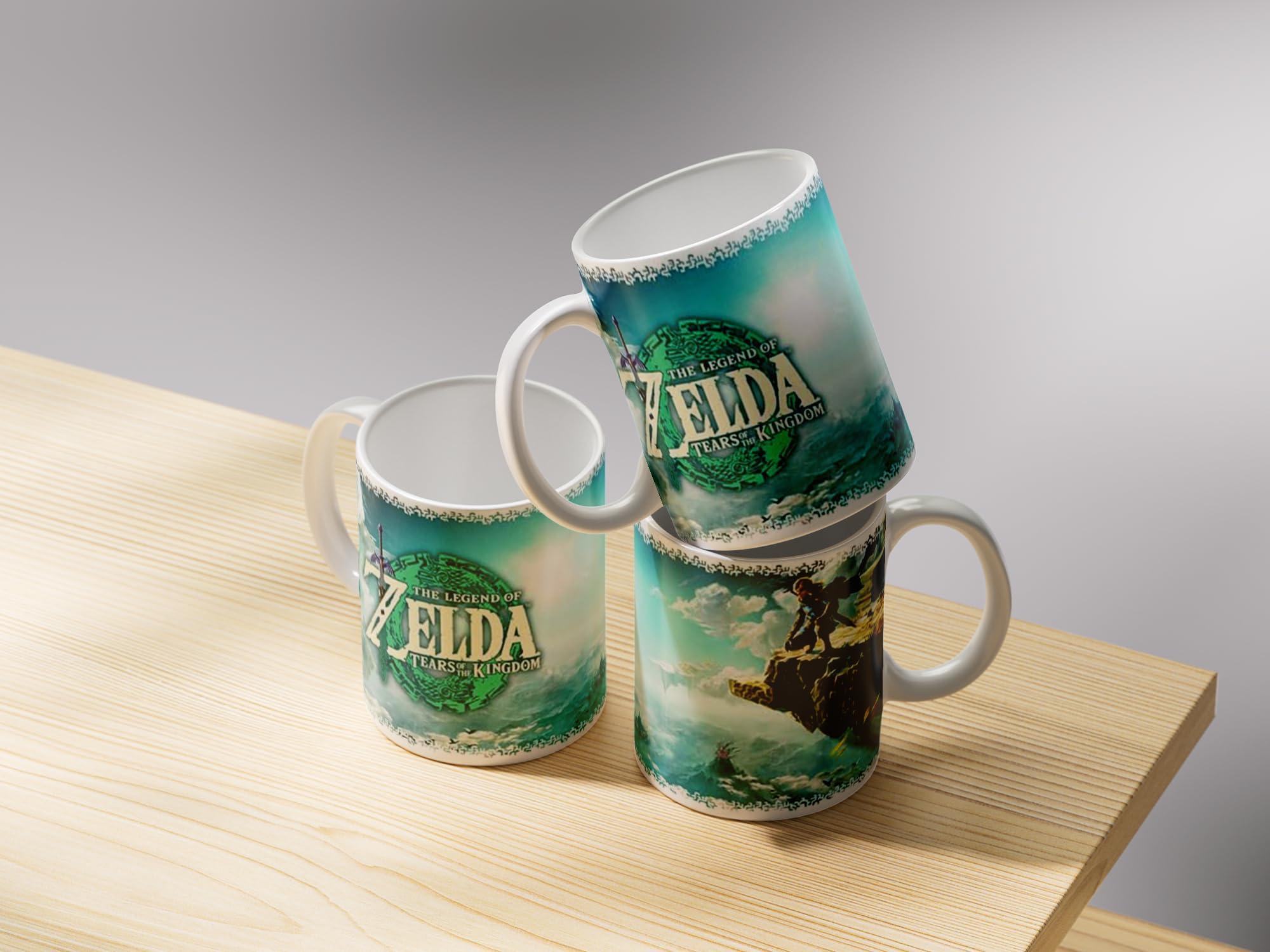 Pyramid America Pyramid America - Zelda Mug - The Legend of Zelda Tears of the Kingdom - 11 oz. Ceramic Mug for Coffee, & Milk Tea - Perfect Addition to Your Kitchen, Home Essentials or Gaming Desk