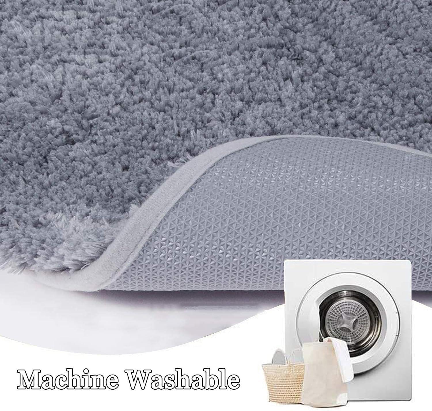 IBDRYKK Curved Shower Mats for Bathroom,Quadrant Curved Shower Mat Washable Corner Shower Mats Non Slip Fan-Shaped Foot Pads with Non-Slip Bottom(Brown)