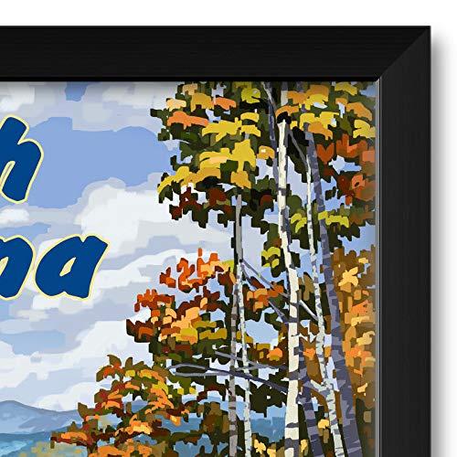 Northwest Art Mall North Carolina Chevy Professionally Framed Art Print from Travel Artwork by Artist Paul A. Lanquist Framed Art Size: 20\" x 26\"