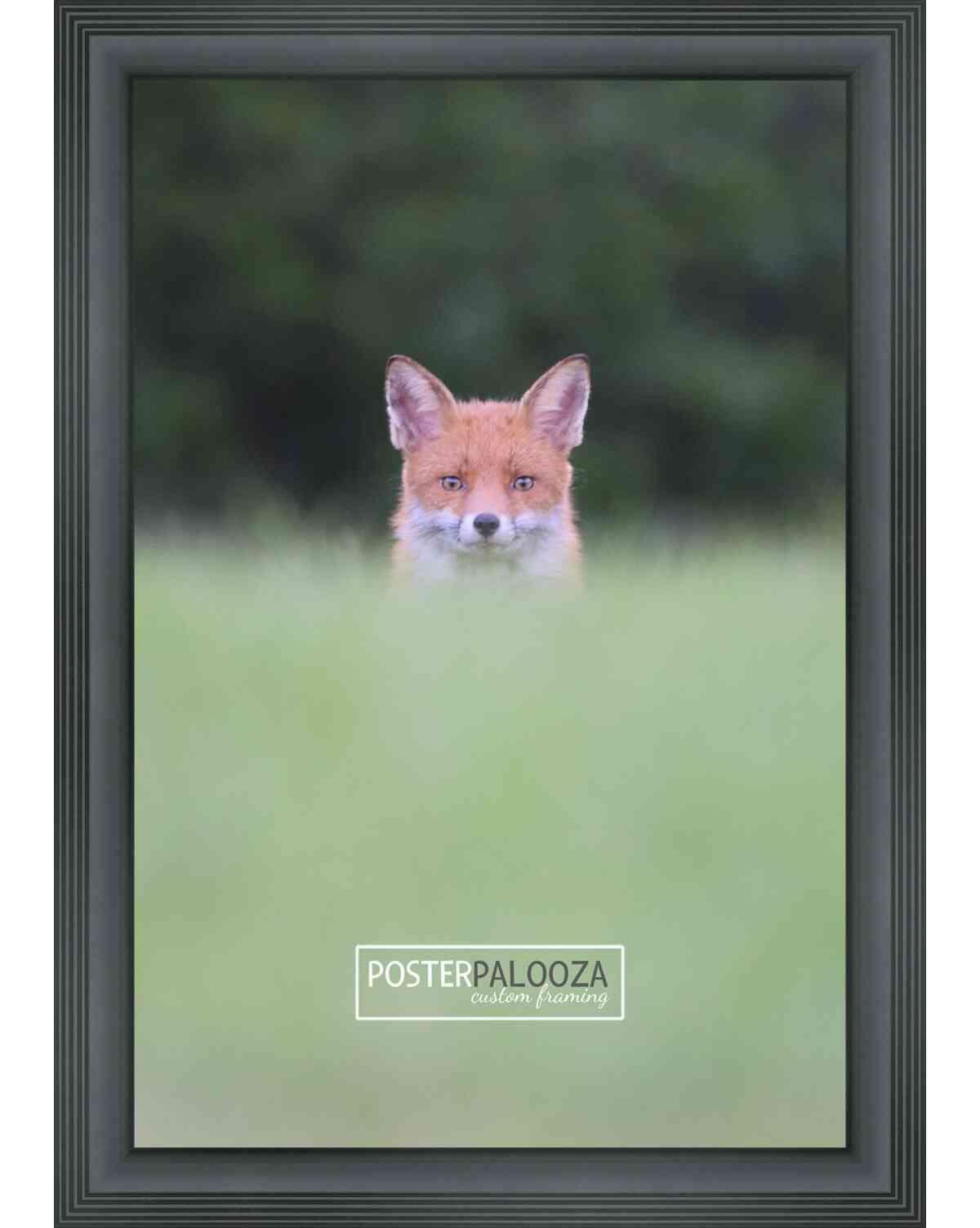 Poster Palooza Poster Palooza 34x22 Contemporary Black Complete Wood Picture Frame with UV Acrylic Plexiglass, Foam Board Backing & Hardware Included