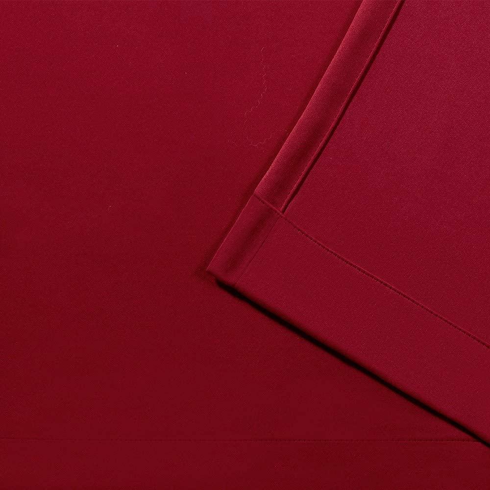 Sky Wave Double Pinch Pleated Blackout Curtains for Room Decoration and Darkening Comes with Easy Hanging Options via Hooks. (Chilli 72 Inch Wide by 72 Inch Long- 2 Pannels Combined Size)