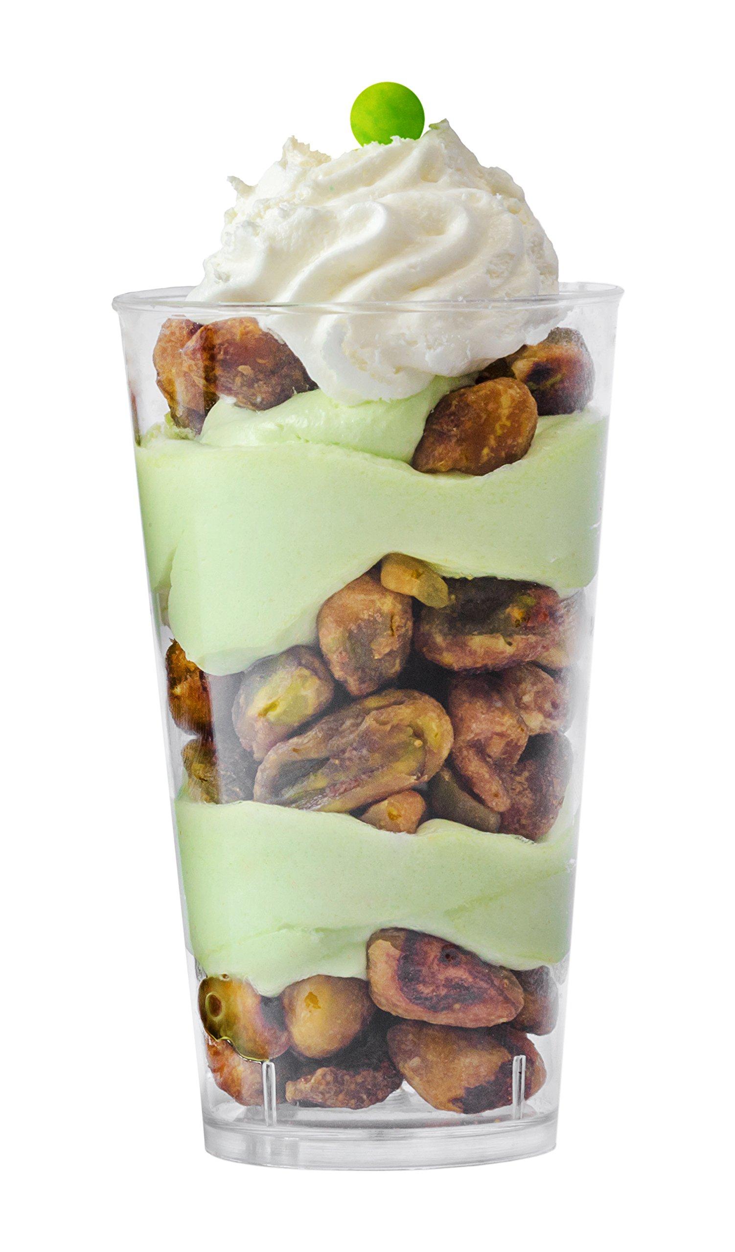 ImpiriLux ImpiriLux 3 oz x 100 ct Dessert Cups with Spoons | Disposable Round Plastic Dessert Shooter Cups, Appetizer Bowls, Shot Glasses, Catering Supplies