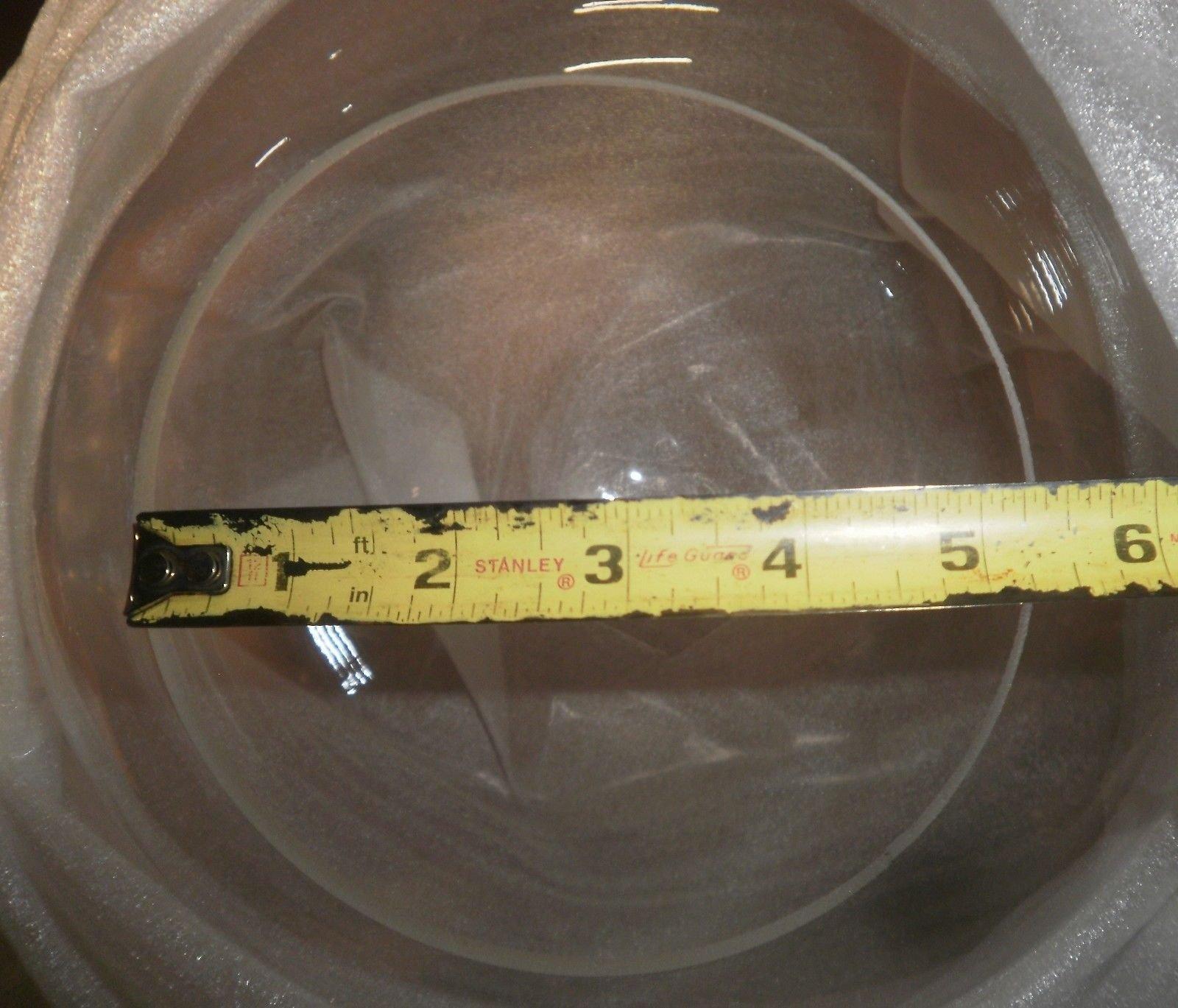 Fixture Replacement Globes & Shades 12" CLEAR Acrylic Plastic Light Round pole New Globe Lamp fixture