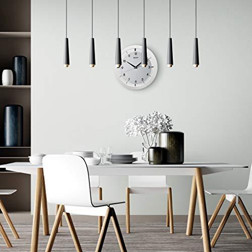 SEIKO SEIKO 11 Inch St John Brushed Metal Wall Clock