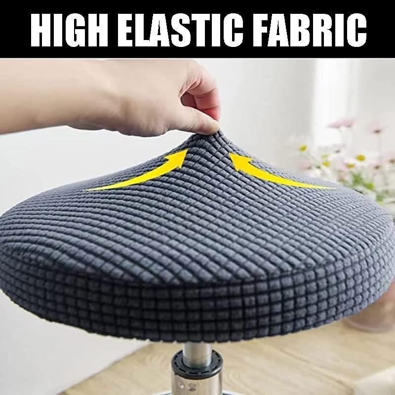 GFHQDPSC Round Bar Stool Covers Modern Soft Velvet Chair Seat Protector Covers Stretchable Breathable Bar Stool Seat Cover Fits for Club Salon Stools Chair Slipcover (Color : #6, Size : 1PCS)