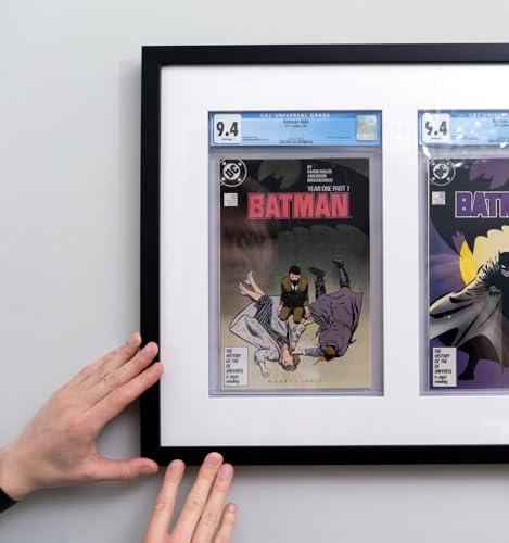 CustomPictureFrames.com 27x26 Frame Black Real Wood Picture Frame Width 0.75 Inches | Interior Frame Depth 0.5 Inches | Noir Classique Mid Century Photo Frame Complete with UV Acrylic, Foam Board Backing & Hanging Hardware