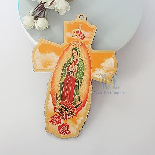 WE WE 12 Pcs Our Lady of Guadalupe Wall Cross - Baptism First communion Favor Memorial Religious Event