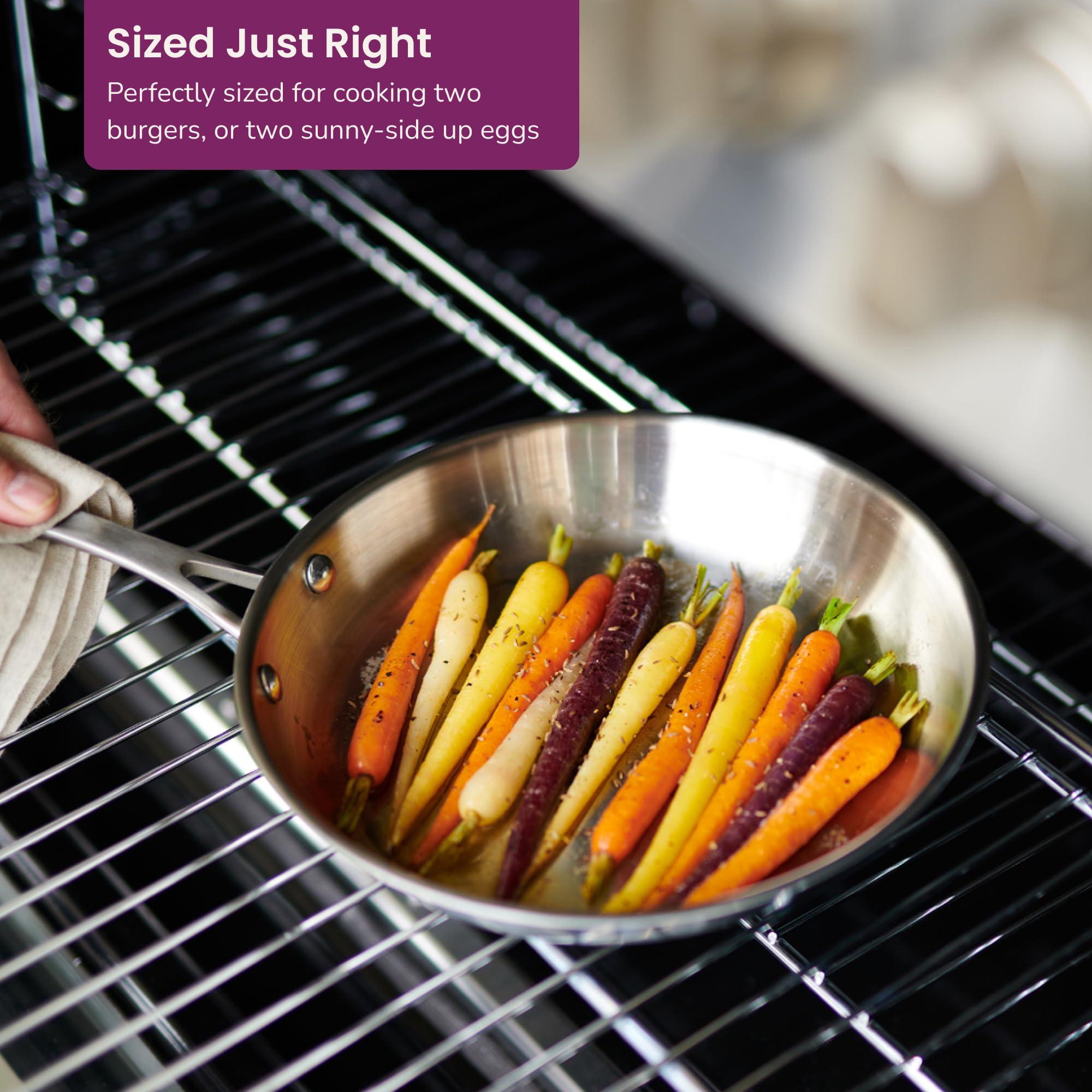 American Kitchen American Kitchen - 10 inch, Medium, Stainless Steel Skillet & Frying Pan, Made In America