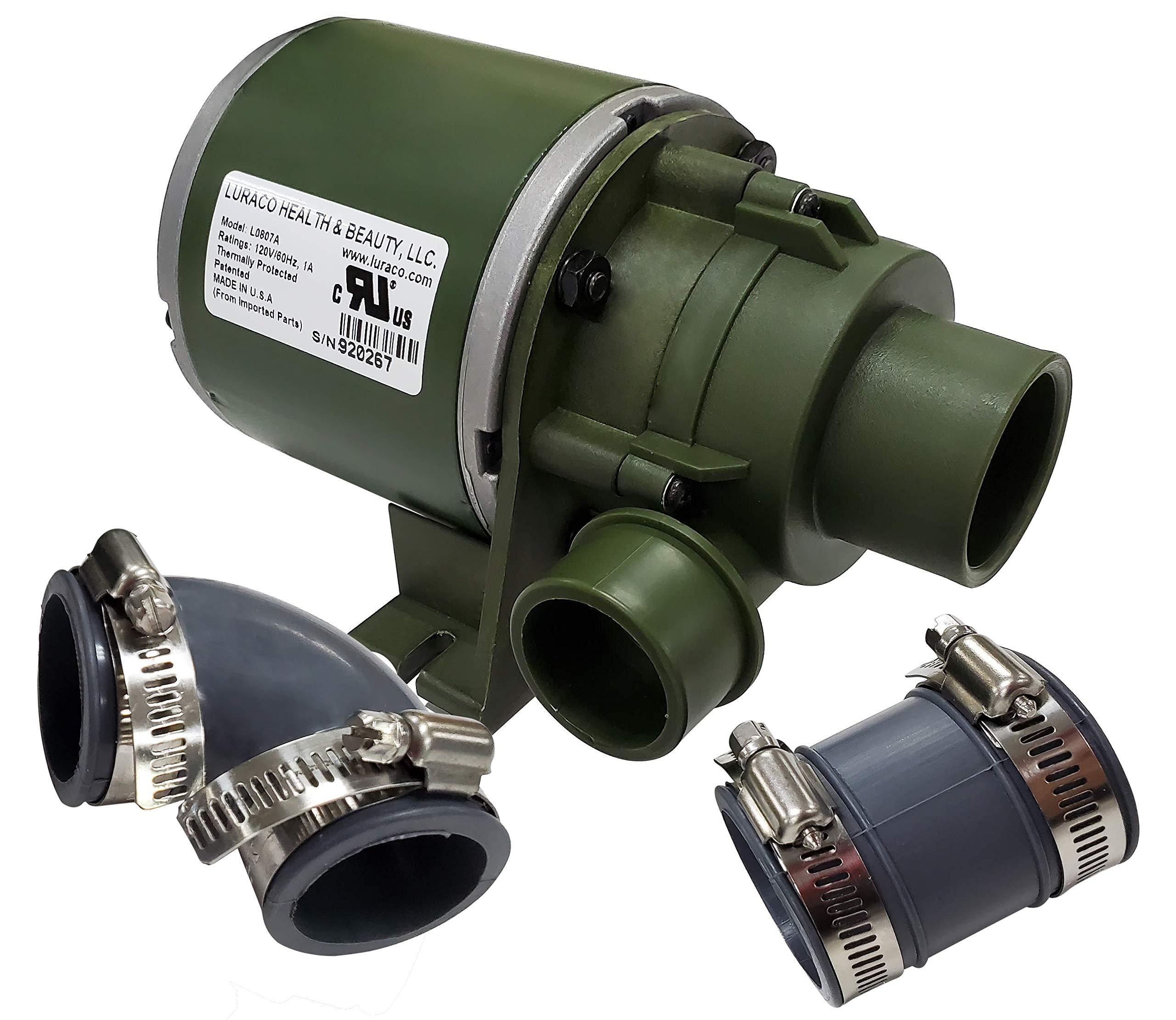 Luraco Luraco Pedicure Drain Pump, Discharge Pump, Spa drain Pump, Pedicure Pump Green