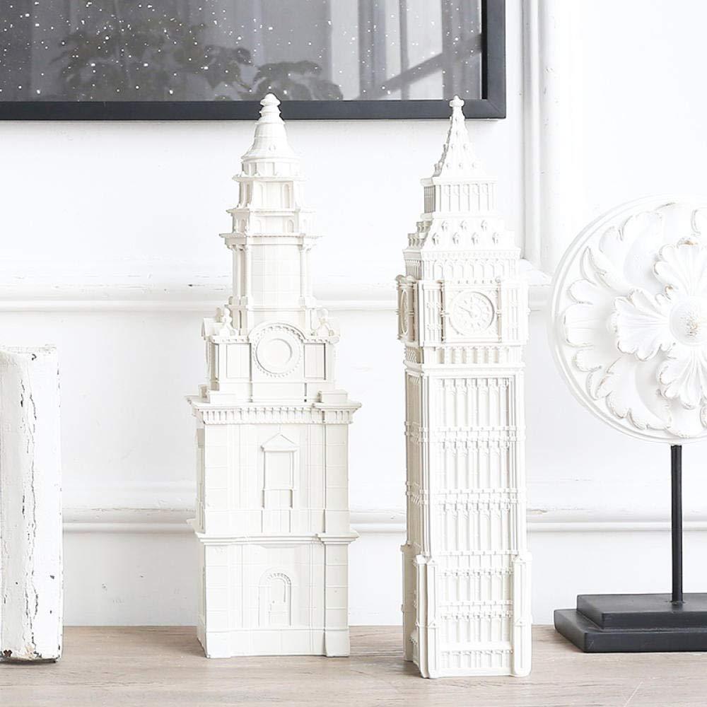 JDHF Christmas Ornaments St Paul Cathedral Home Decoration Sculpture Resin Crafts White Figurines Building Model