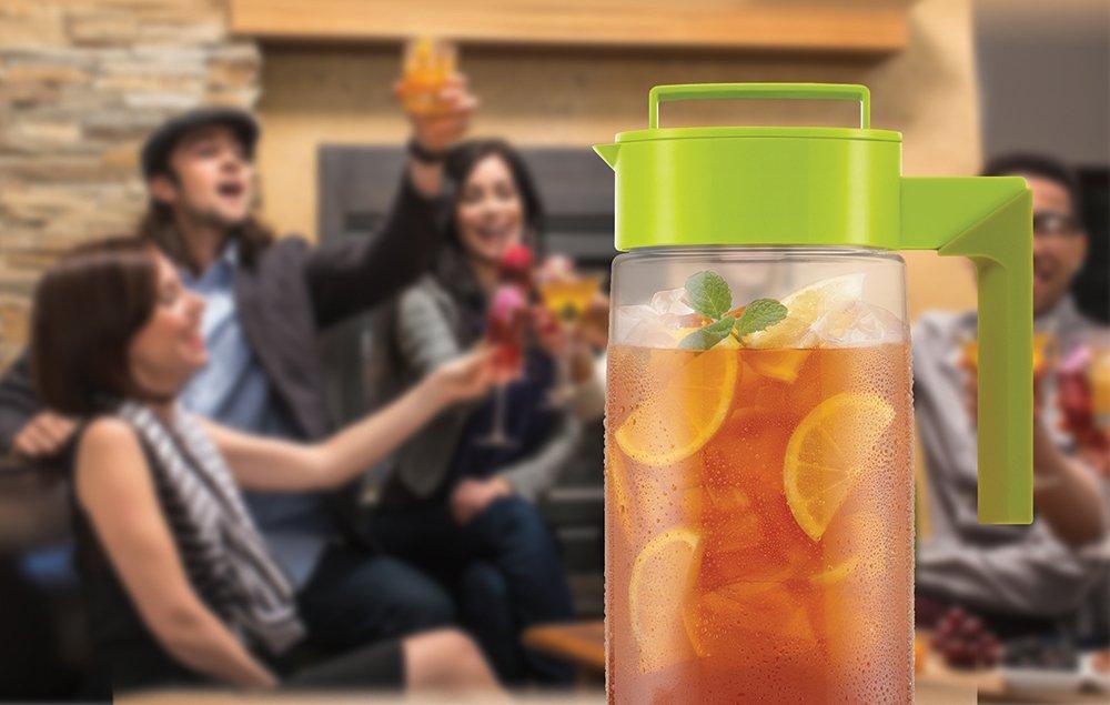 Takeya Takeya Premium Quality Iced Tea Maker with Patented Flash Chill Technology Made in the USA, BPA Free, 1 qt, Avocado