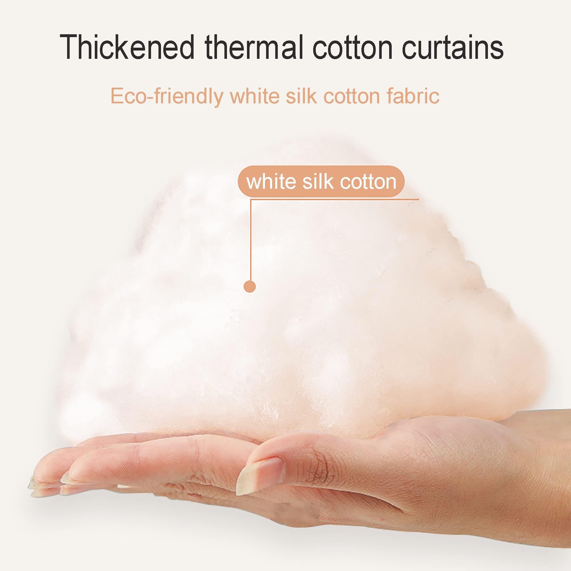 SOLDAX Thermal Insulated Curtain, Blackout Curtains,Privacy Screen,Curtain for Window,Waterproof,Warmth Retention Curtain,Windproof,for Air Conditioner Room,Heater Room, Living Room,Custom Size