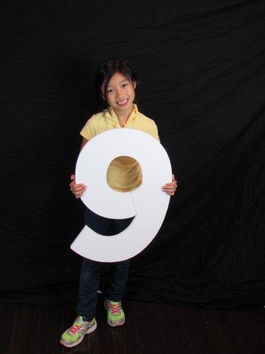 LACrafts Large Foam Numbers - 24" Inch - 2 Feet Tall (Number - 9)