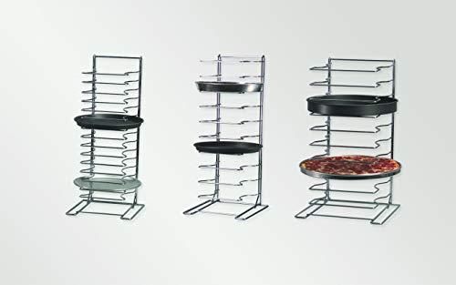 American METALCRAFT, Inc. American Metalcraft 19033 Chrome-Plated Steel Pizza Cooling Rack, Over Size, 10 Shelves, 16" Square Base, Silver