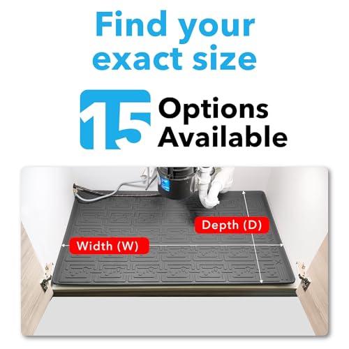 Xtreme Mats Xtreme Mats Waterproof Under Sink Mat (Beige 37" 1/4 x 19 1/4) Shelf Liner Cabinet Liner for Home Bathroom Vanity Cabinets Plumbing Leak Water Damage Prevention Flexible Under Bathroom Sink Driptray