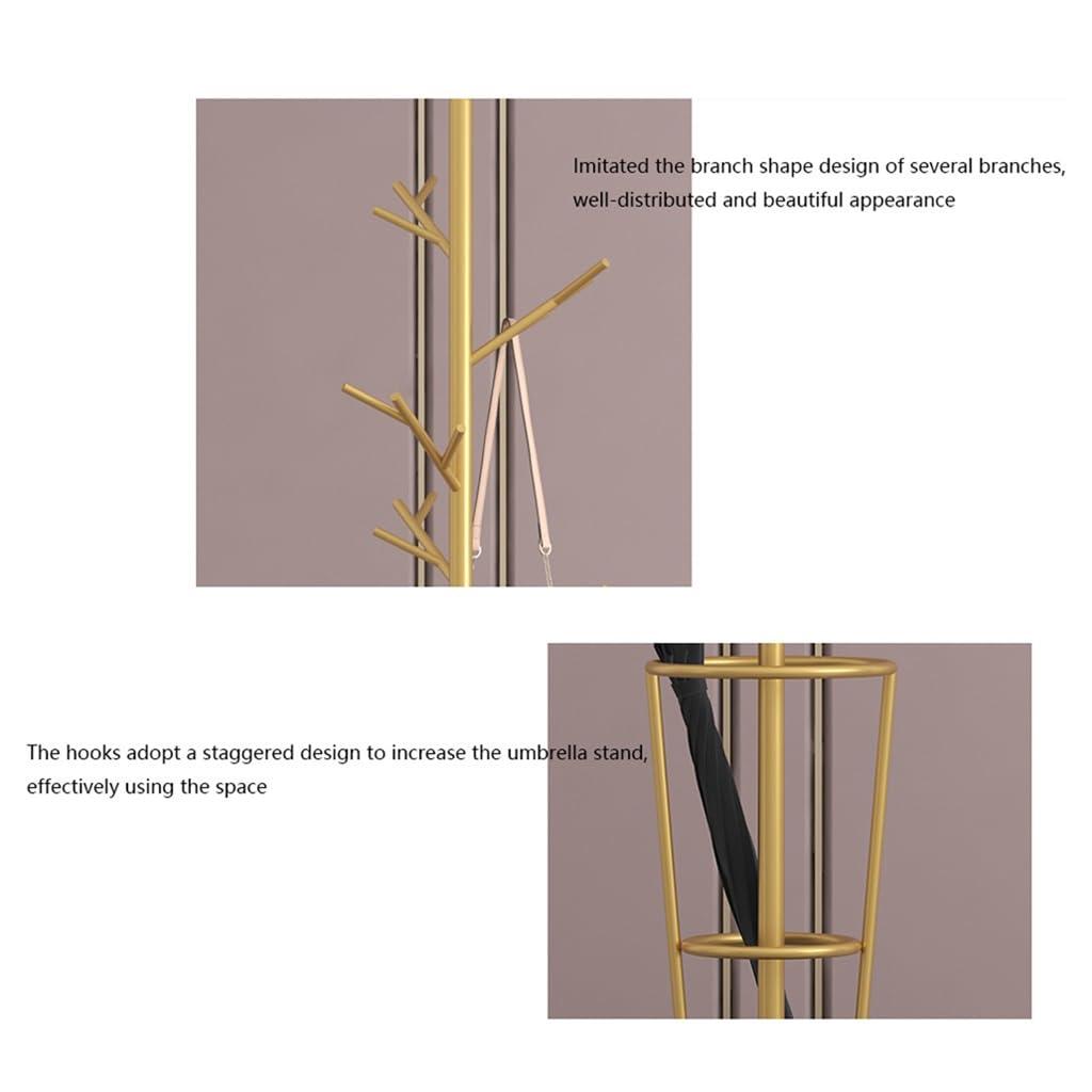 TsoLay TsoLay Stand Coat Racks Coat Rack Stand with Marble Base, Creative Hat Hanger with Umbrella Storage Room Coat Rack for Clothes Umbrella Etc Coat Hanger