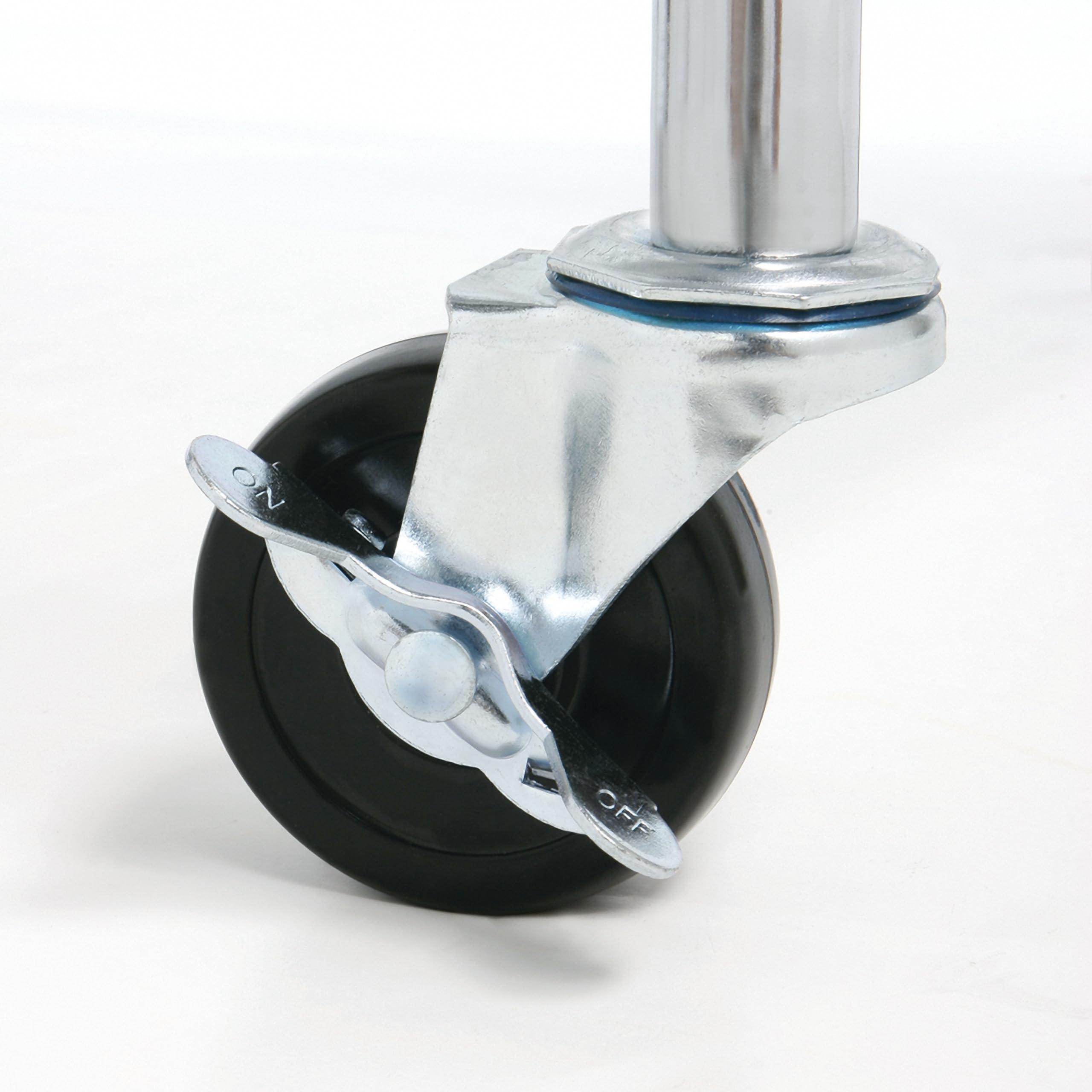 Seville Classics Seville Classics UltraDurable Heavy Duty NSF Solid Steel Wire Rack Storage Unit, Organizer for Garage, Warehouse, Office, Restaurant, Classroom, Kitchen, Steel, 4-Tier Shelving, 60" W x 24" D