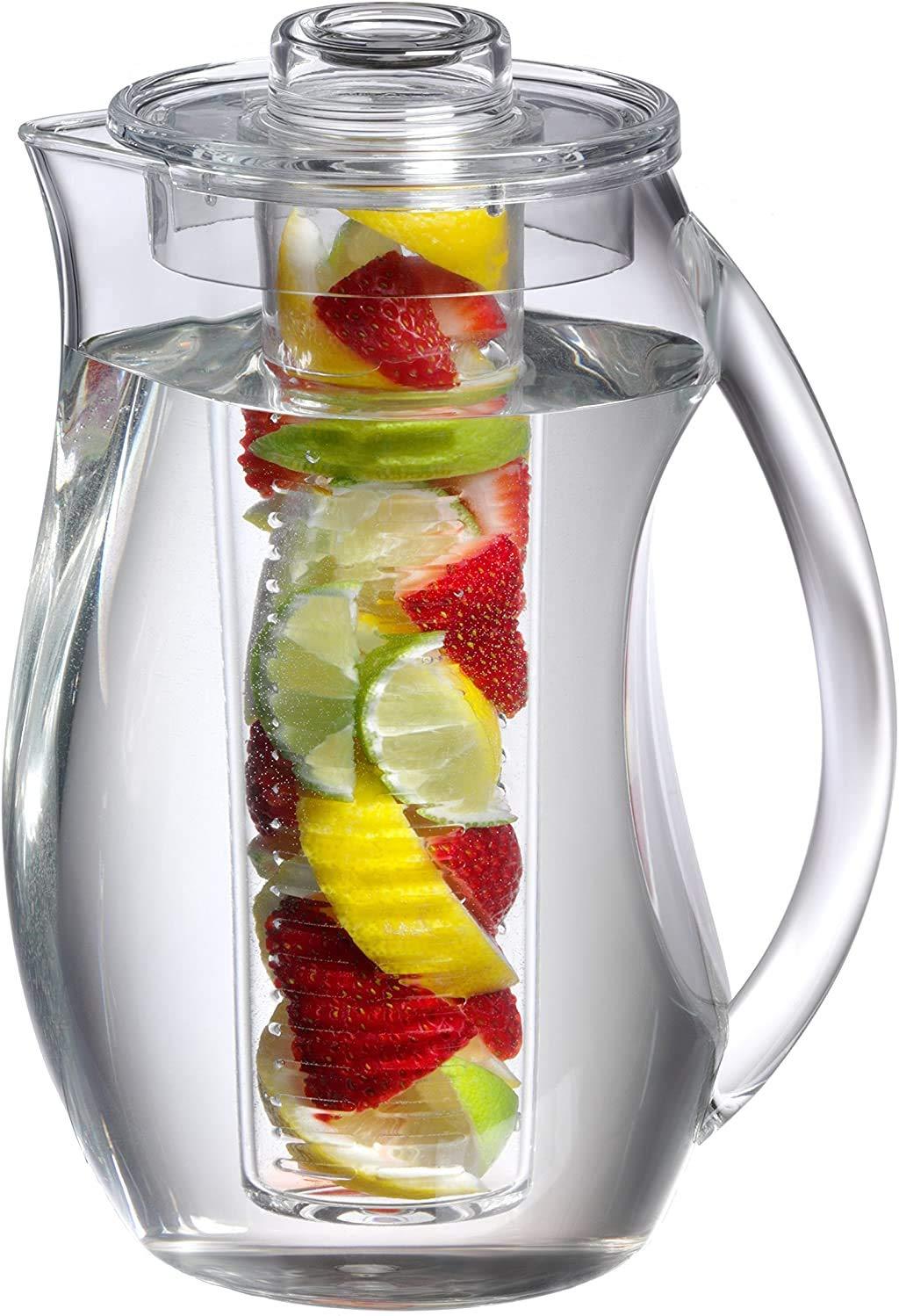 Prodyne Prodyne Fruit Infusion Flavor Pitcher, Clear, 93 oz.
