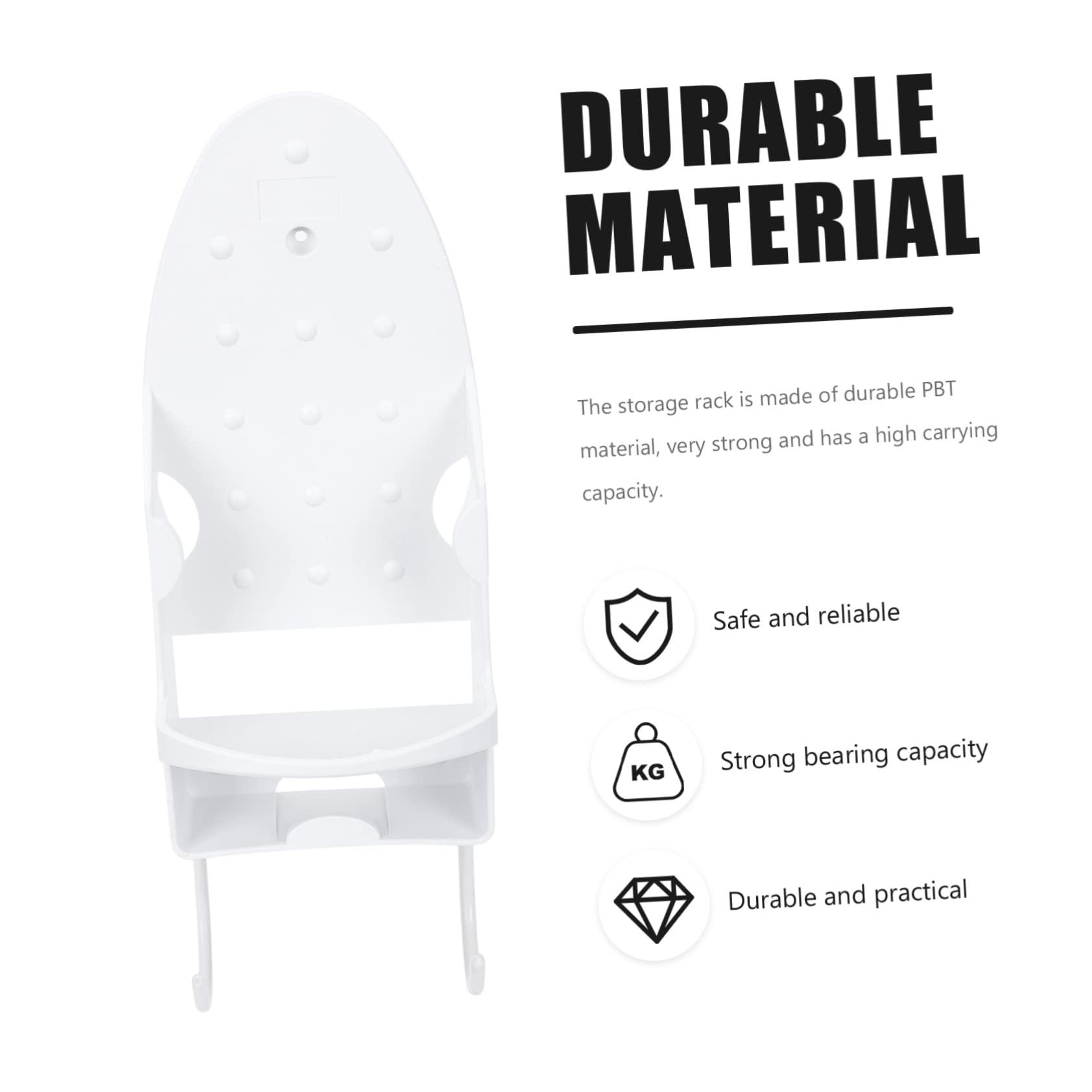 Yardenfun Yardenfun Iron Storage Rack Black Clothes Hangers Hook Hanger Ironing Board Wall Hanger Ironing Board Hook Wall Mount Clothing Rack Black Hanger Ironing Board Organizer Hooks White Pbt