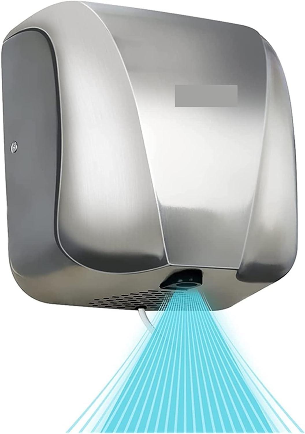 icVantA icVantA Hand Dryer Toilet 1800W Jet Hand Dryer Bathroom Smart Sensor Wall Dryer Machine 304ss Induction Automatic Hand Dryer for Commercial,Bianco-Type