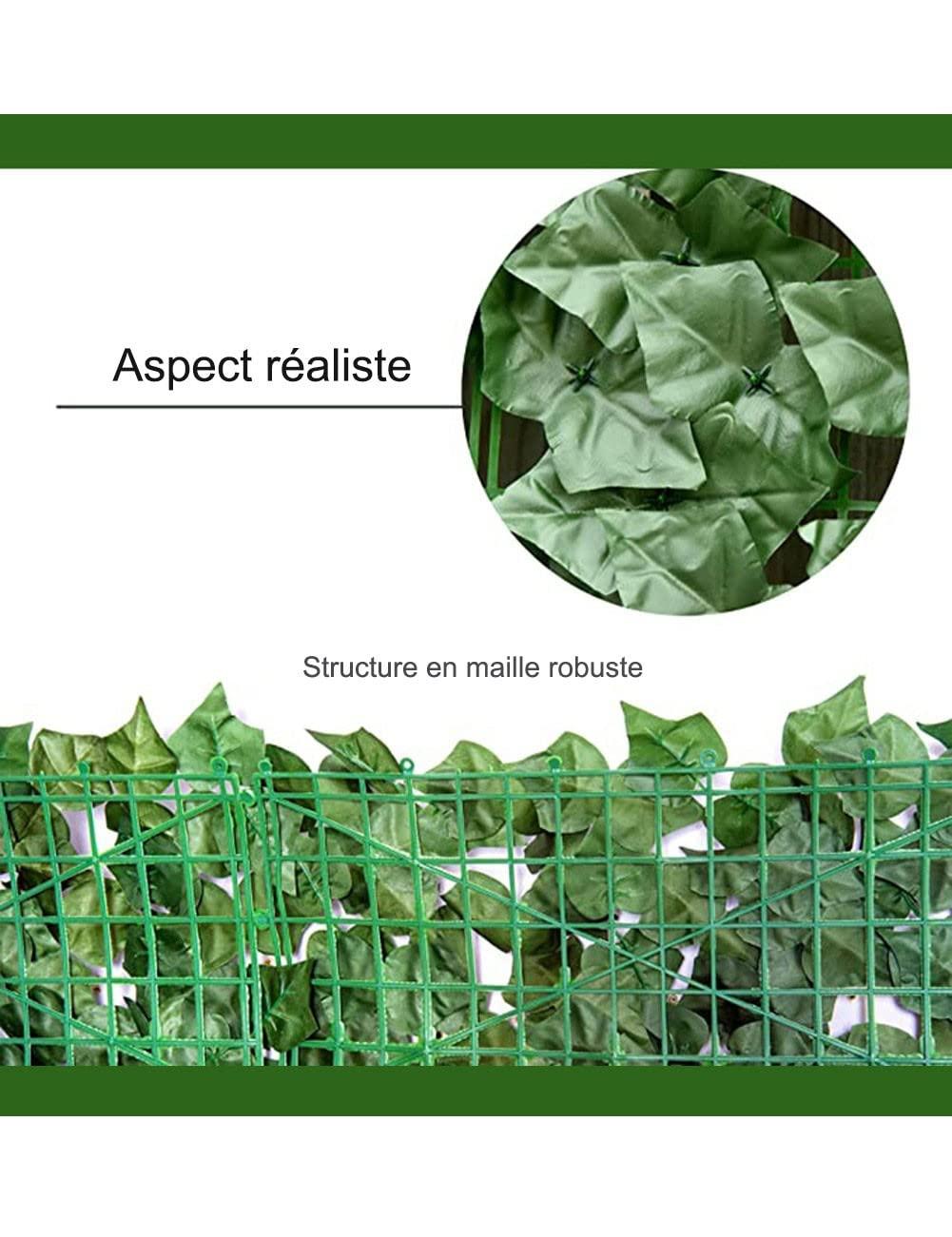 Wauvkeee Artificial Hedge Fence Screen Privacy Screen Artificial Panels Artificial plant wall,Party Carnival Artificial Plant Wall Hedge Wall Panels Vine Privacy Screen Expandable Faux Privacy Fence W813(Size: