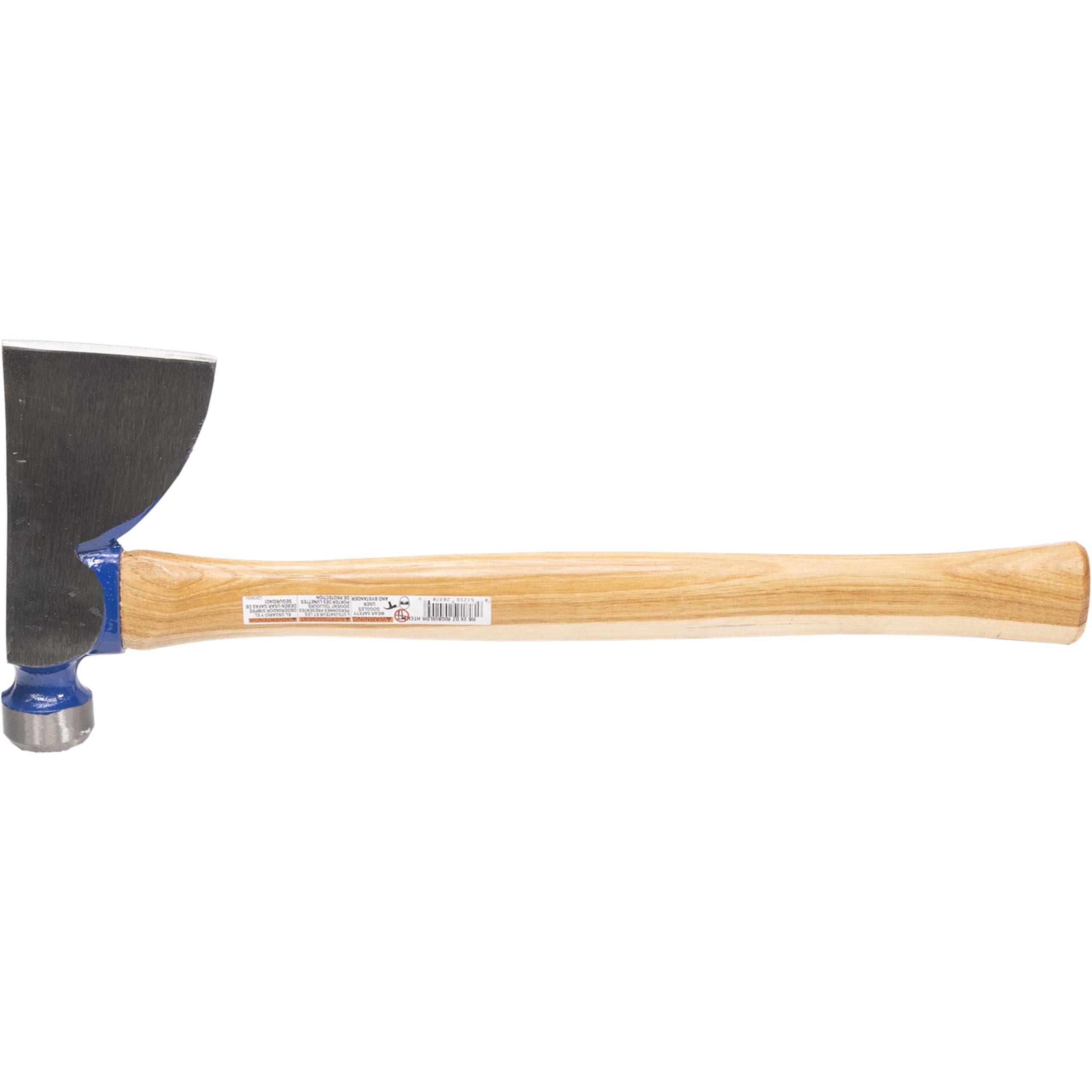 Vaughan & Bushnell Vaughan RB 28-Ounce Rig Builders Hatchet, Hickory Handle for heavy construction, 17-Inch Long.