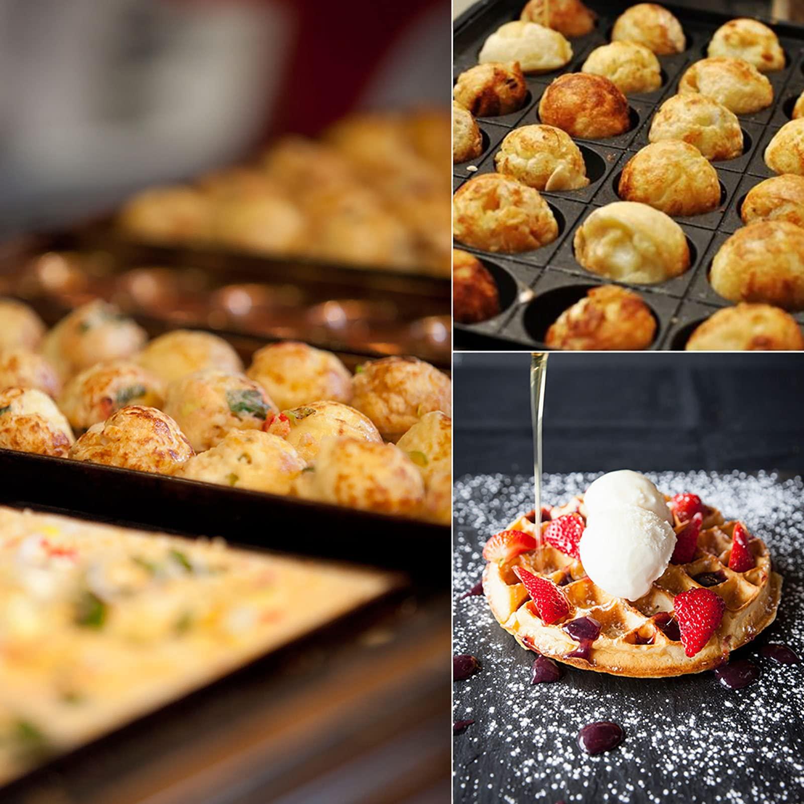 Akozon Akozon Stainless Steel Baking Funnel with Rack, Pancake Batter Dispenser, Octopus Balls & Cupcake Making Kitchen Tool for Home & Bakery Use