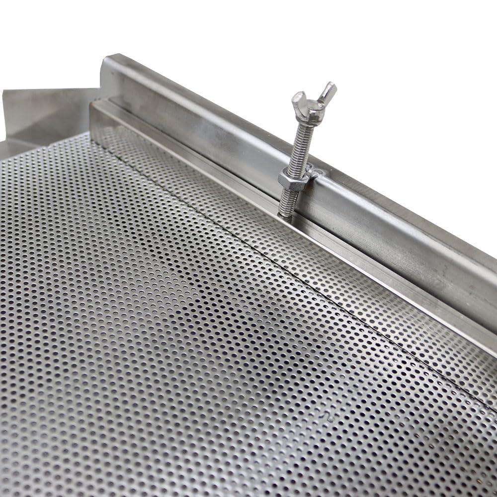 HayWHNKN HayWHNKN Electric Vibrating Sifter with 2mm Screen Straight Vibrating Sieve Shaker Stainless Steel Linear Sifter Machine Linear Shaker Single Motor 220v 80W