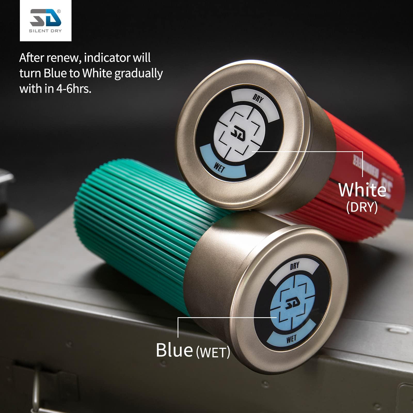 SD SILENT DRY SD SILENT DRY Gun Safe Dehumidifier, Shotgun Jr. with Protective Indicator Frame + 24 inches Dry Tube, Easy Installation, Reusable, Portable Dryer, Humidity Controller designed for Gun/Camera/Safes