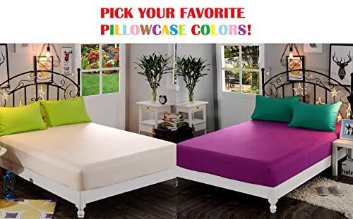 KBC linen KBC linen 6 Piece Hotel Luxury Soft 100 Percent Cotton Bed Sheets Set, 12\" - 14\" Deep Pocket Fitted Sheet, Hypoallergenic, Wrinkle Free Bedding Set King Size Silver Gray Solid