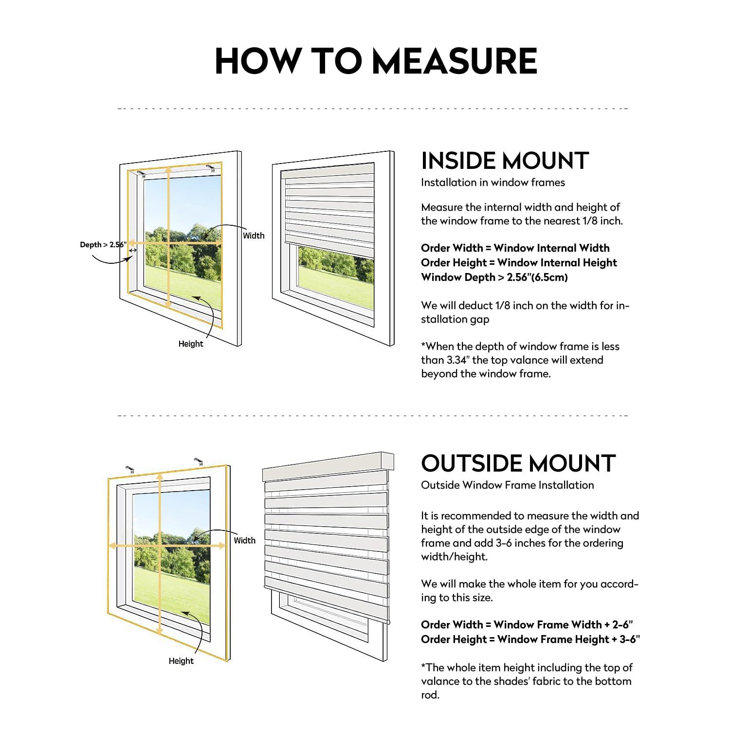 ACMEART ACMEART Motorized Zebra Shades with Remote,Dual Layer Automatic Window Blinds,Light Filtering Electric Blinds for Home Office Custom Size (Beige)