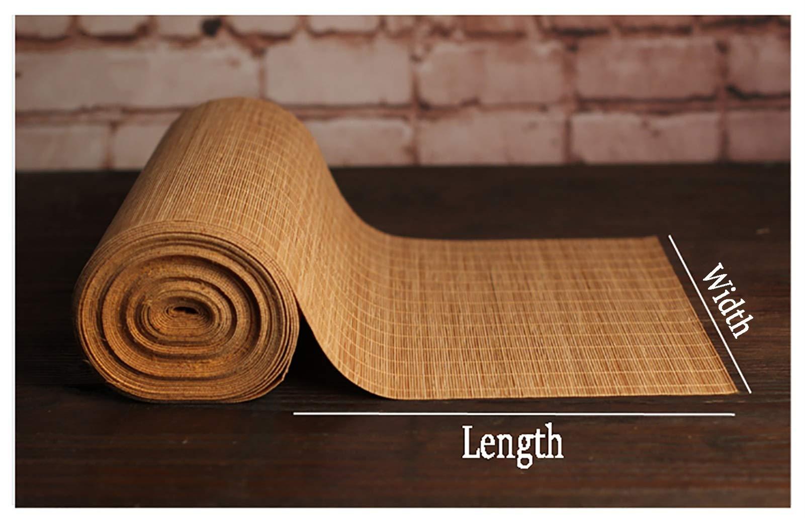 Table Runner Table Runner 10-90cm Wide Bamboo, Japanese Style Placemat Non Slip Insulation Table Mats for Kitchen Dining Tea Table, Wipe Clean (Size : 80300cm)