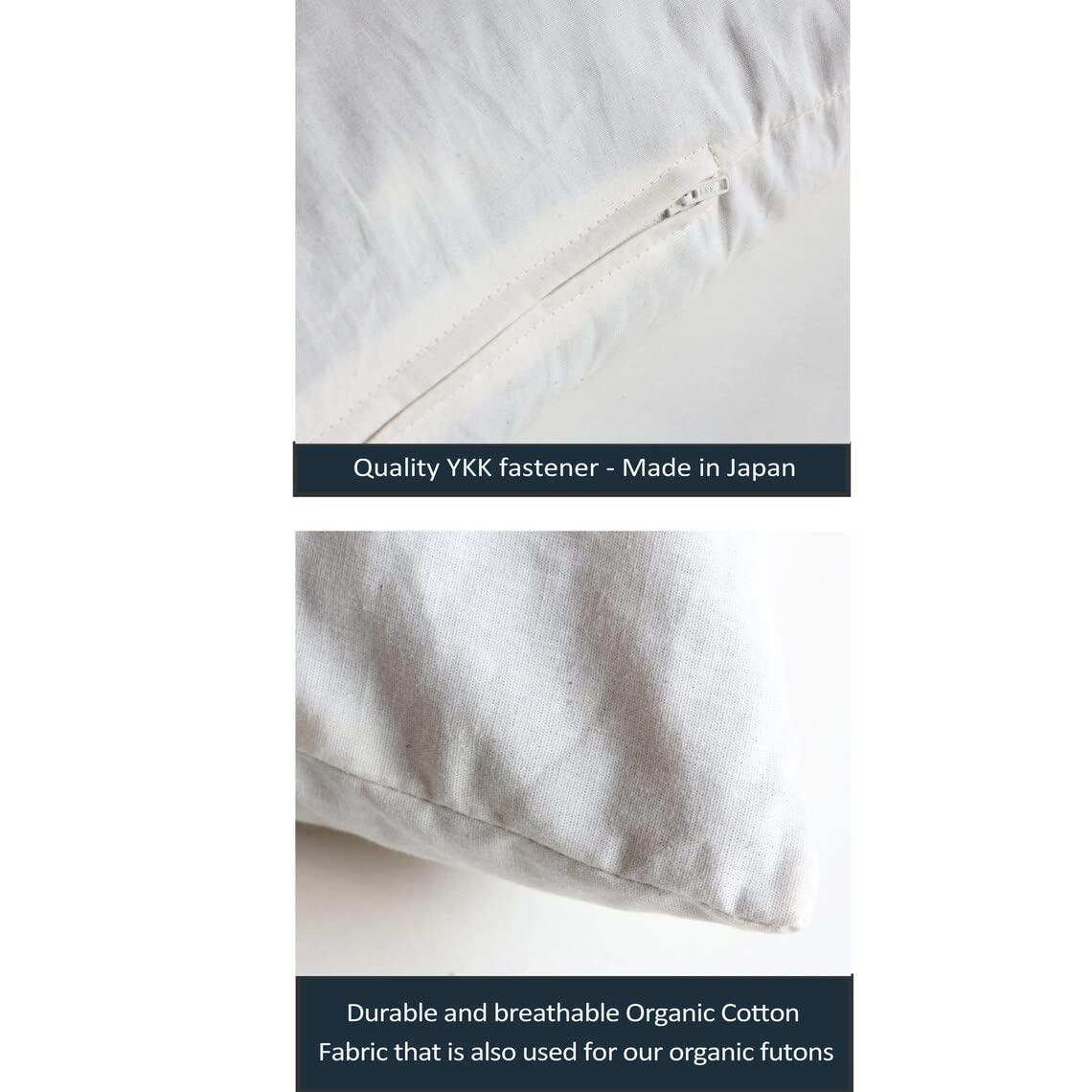 HomeLoft Basics Futon Tokyo Gift Set of A Japanese Buckwheat Pillow and Two Organic Covers in Azuma Bag (Pillow size Small : 19.6 x 13.7 (50cm x 35cm))