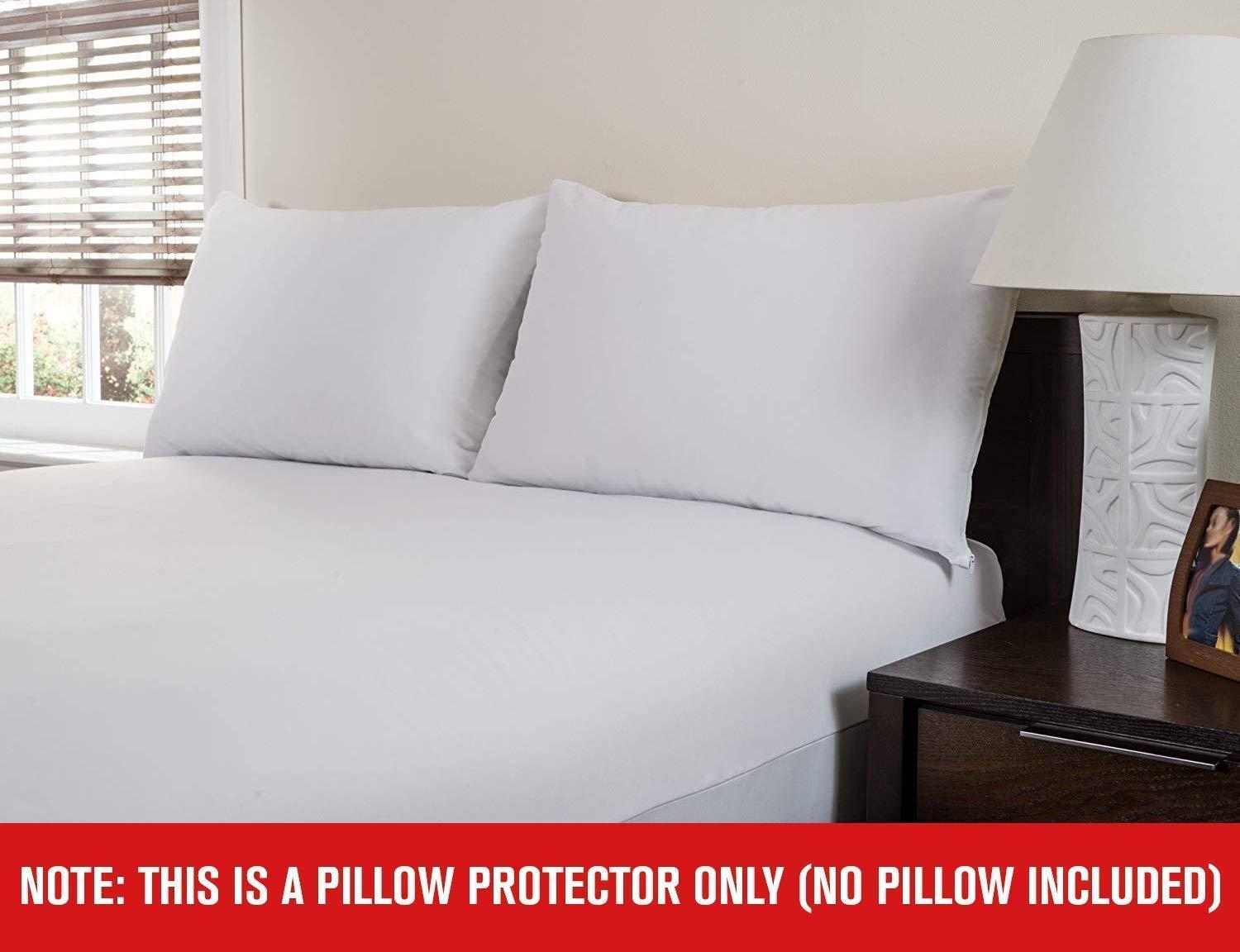 Guardmax Guardmax Premium Pillow Protector with Zipper Standard Size - 8 Pack of Waterproof and Bed Bug Proof Pillow Covers - Pillowcases Protect Against Allergens, Dust Mites, Bed Bugs, and Liquid Spills