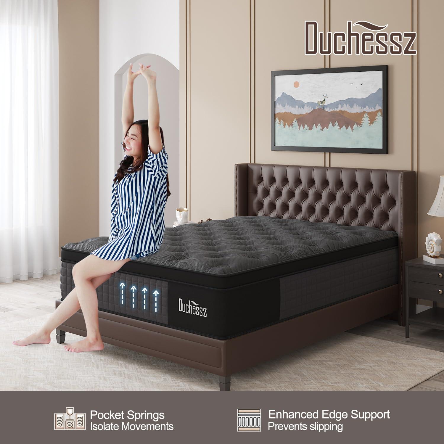 Duchessz Duchessz Hybrid Mattress Black with Gel Memory Foam