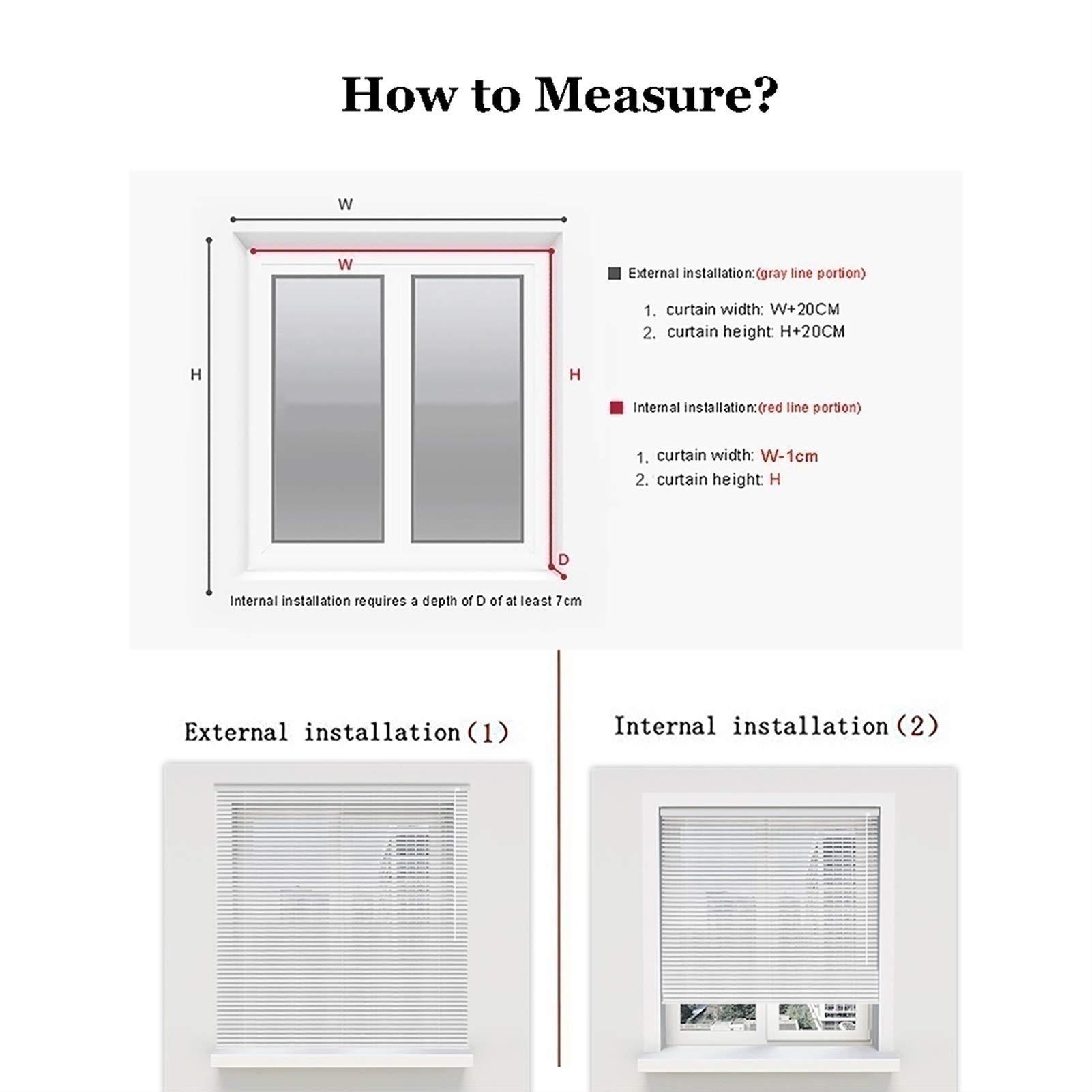 JH1 Orange Aluminum Venetian Blinds, Indoor Cordless Window Shade Privacy Light Control Mini Blind Open/Close, Mounting Kit Included (Size : 40120cm)