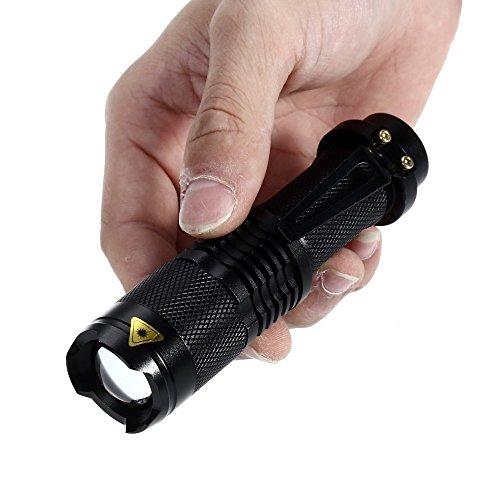 BESTSUN BESTSUN 2 Pack SK98 LED Tactical Flashlight 5 Mode Zoomable Mini Flashgliht 2500 High Lumen Military Grade Handheld Flashlight Water Resistant Ultra Bright Tac Light Adjustable Focus Pocket Torch