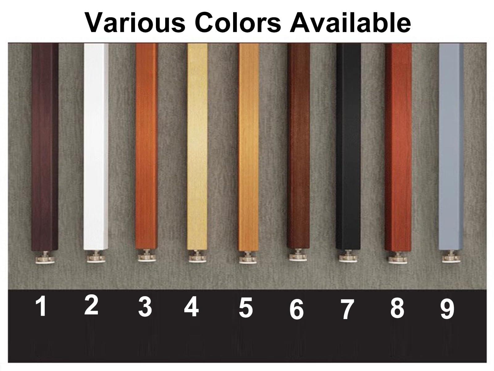 ZAQYCM ZAQYCM Wood Slat Room Dividers Floor to Ceiling, 8 7 6 5 4 3 Feet Tall Wall Partition Screen Post for Office, Stairway, Lofts and Porch, Modern Living Room Decorative Panel(1 Pack,70cm/27.5in/2.3ft)