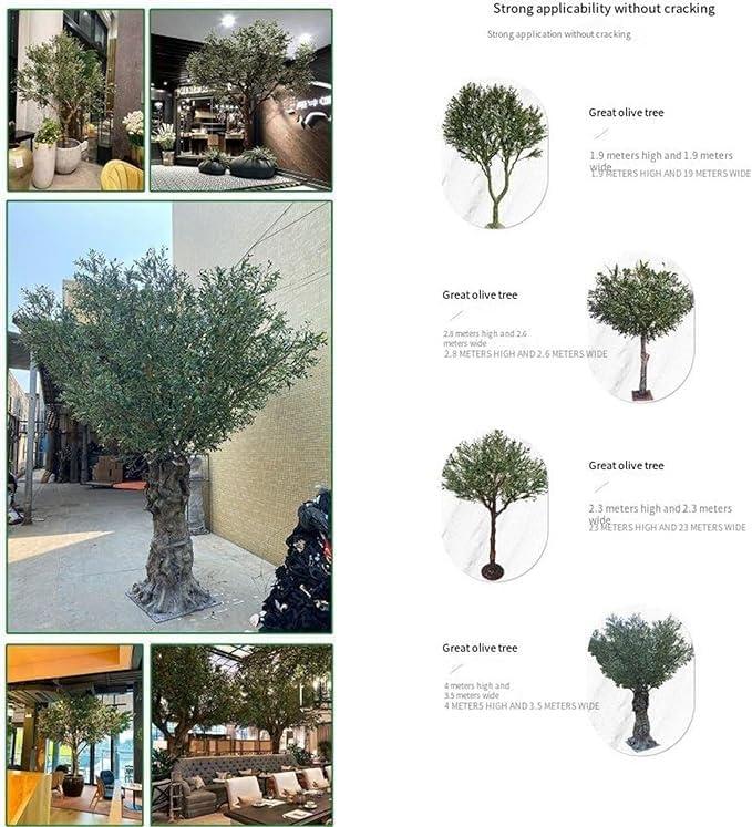 Sohodoo Simulated Banyan Tree, Fake Tree with Real Wood Trunk, Hotel Landscaping Tree Artificial Plants Wishing Tree for Indoor Modern Decor (Size : 1mx0.9m)