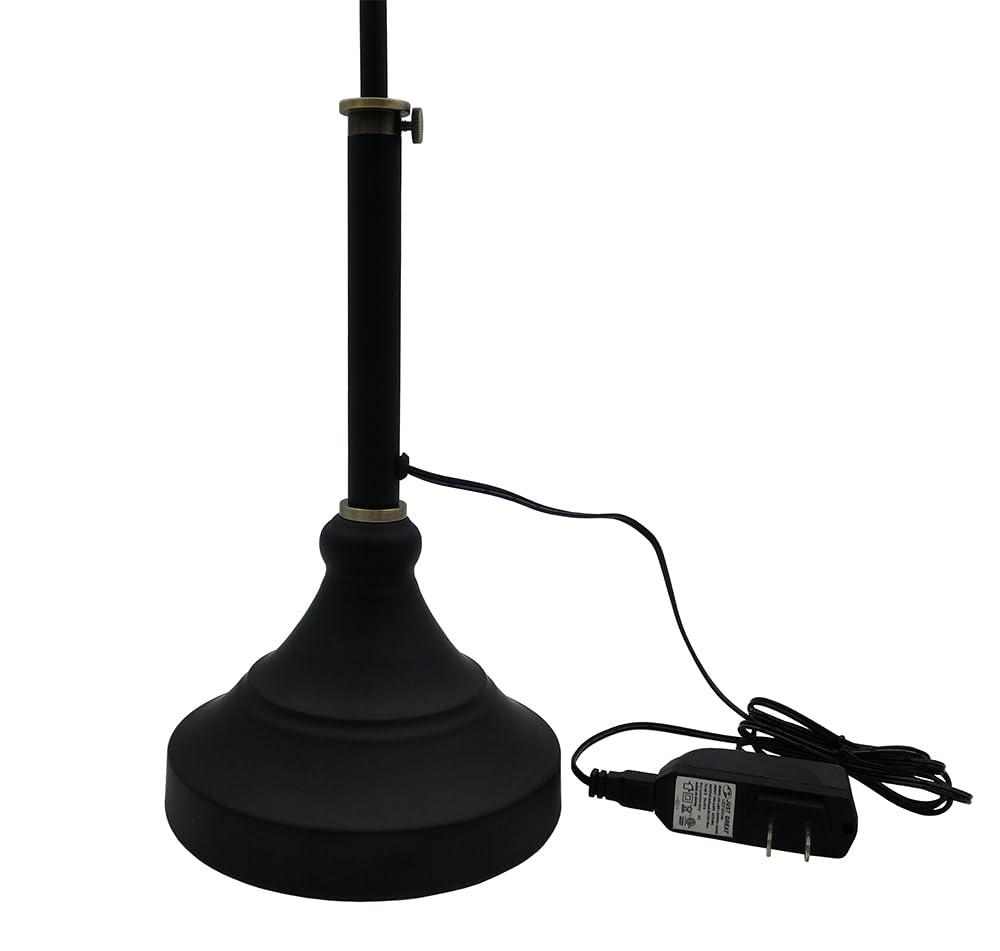 HomeFocus HomeFocus - Piano Lamp,LED Piano Lamp with Dimmer,Eye-Caring,Stepless Dimming,Piano Lamp,Desk Lamp,Reading Lamp for Home Office,Adjustable Height,Multi-Functional,LED 5W,3000K,Metal,Black+Gold
